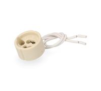 PORTALAMPARAS HALOGENO GU-10 2A 250V 15cm DE CABLE RETRACTILADO EDM
