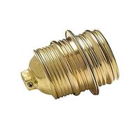 Portalámparas metálico E14 roscado, ideal para iluminación decorativa en interiores y exteriores, compatible con bombillas E14.