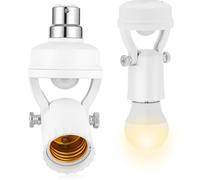 Portalámparas Sensor B22 Infrarrojo Ajustable para Escaleras | Soporte de Luz Sensor B22, Instalación Sencilla, Alta Sensibilidad, Blanco, PC y Hierro para Hoteles