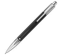 portaminas caran d-ache varius 0,7 mm cuerpo caucho negro placado rodio con estuche