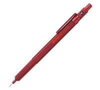 rOtring Portaminas 600 – HB 0,5 mm – Cuerpo metálico rojo hexagonal