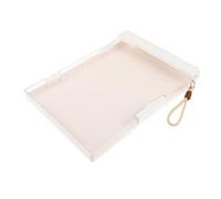 Portapapeles A4 con Almacenamiento Plástico Doble Capa Panel Visible | Diseño Resistente al Desgarro, Apertura Lateral Práctica, Cuerda para Colgar, Adecuado para Profesores y Exámenes Escolares
