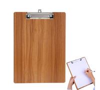 Portapapeles de madera A4, portapapeles A4 con pinza para notas diarias, para organizar listas de recibos y diarios, adecuado para su uso en escuelas, oficinas, supermercados (cereza)