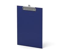 Portapapeles estándar А4 con clip de metal, 23 x 31,5 cm, color azul | Vade de escritorio con pinza, soporte para formularios para oficina, escuela, estudio, taller, tablero de clip
