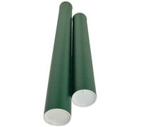 Portaplanos para envio cg tubo carton verde 70x6,5 cm