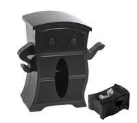 Portarrollos de papel - Dispensador de rollos de papel higiénico con tapa - Contenedor de toallitas con muelle para baño, dormitorio, salón, mesita de noche, escritorio casa