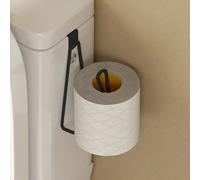 Portarrollos de Papel Higiénico de Acero Inoxidable para Montar en la Pared - Diseño que Ahorra Espacio, Sin Necesidad de Taladrar, Accesorios de Baño y Almacenamiento para Exteriores BLANCO