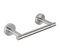Portarrollos de Papel higiénico, Doble Poste, Soporte Giratorio para pañuelos, Acero Inoxidable, Soporte de Pared, Gran megarollo Compatible para baño, Comercial y Autocaravana níquel Cepillado