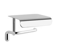 Portarrollos Gessi Goccia con tapa, de pared, 38049126, Color: Metal negro cepillado GHRC