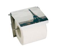 Portarrollos msv "paris" en acero inoxidable 13 x 15 x 11,5 cm