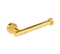 Portarrollos para pared sin tapa con caño de latón acabado oro mate Max TRES