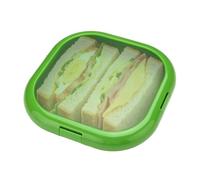 Portasándwich Hermético Reutilizable Silicona Bol Taza Almacenamiento | Recipiente Sándwich Pequeño Apto Microondas Lavavajillas Para Comida Preparada Snack Almuerzo Niños Chicos Mujeres Verde