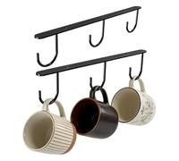Portatazas para Debajo del de Cocina 2 Piezas, Montaje Con Tornillos,