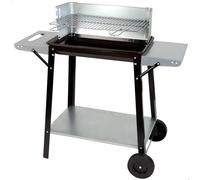 Barbacoa carbón portátil con parrilla 4 alturas Aktive