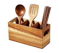 Portautensilios De Cocina En Madera Rústico Extra Grande Para Accesorios De