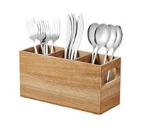 Portautensilios de madera Rústico Extra Grande Para Accesorios De Cocina
