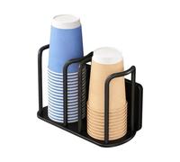 Portavasos con imán para Base Metálica Estable de Gran Capacidad que Ahorra | Soporte Magnético para Vasos de Papel para Cafeteras Dispensadores de Agua Cocina Sala de Té Escritorio Oficin