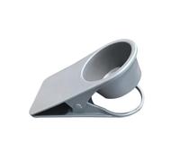 Portavasos de Mesa Clip, Soporte ABS para Café y Botellas | Abrazadera Fuerte Resorte, Ranura para Cable y Orificio Inferior, para Hogar, Estudiantes y Oficina