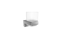 Portavasos emco cromado con cristal, modelo de pared, 322000100