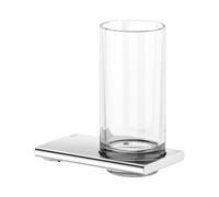 Portavasos KEUCO EDITION 400, cristal auténtico, 11550019000, Color: Cromado