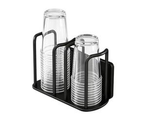 Portavasos magnético, sin taladro, base estable que ahorra espacio, gran | Soporte magnético para tazas, soporte de almacenamiento para máquinas de café, escritorio de oficina