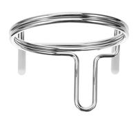 Portavasos Portátil para Carrito de Compras de Acero al Carbono | Plata, Ligero y Fácil de Instalar, para Tazas y Botellas en Compras y Desplazamientos