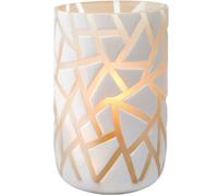 Portavela de pilar VAL 30 cm, blanco, cristal, Philippi