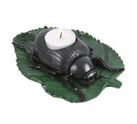 Portavelas con diseño de insectos inspirado en insectos, soporte para velas en forma de escarabajo, decoración única para velas, portavelas de té de insectos peculiares, accesorio de vela inspirado en