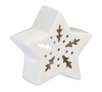 Portavelas estrella soporte para vela portacandelitas de porcelana 250 g