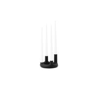 Normann Copenhagen Portavelas Trin Negro. Ø17.7x11.8 cm