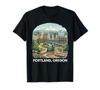 Portland, Oregón, Souvenir Skyline, Casco Antiguo de Portland Camiseta