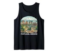 Portland, Oregón, Souvenir Skyline, Casco Antiguo de Portland Camiseta sin Mangas