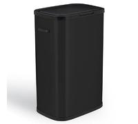 PorTLAND - Papelera de cocina push 60L, acero inoxidable, color negro