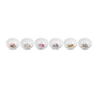 Portmeirion Exotic Botanic Garden - Juego de cuencos (6 unidades) | Cuencos de gres con ilustraciones florales vívidas y detalles inspirados en la naturaleza, vajilla de 14 cm para frutas y