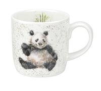 Portmeirion Home & Gifts Bamboozled - Taza (porcelana, 8 x 12 x 8 cm), diseño de panda, multicolor