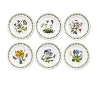 Portmeirion Home & Gifts BG05082 Botanic Garden - Juego de 6 platos laterales (16,5 cm), color blanco