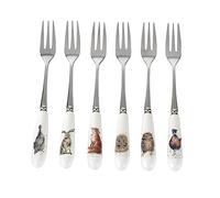 Portmeirion Home & Gifts Juego de 6 tenedores (blanco)