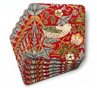 Pimpernel Posavasos Strawberry Thief 6 unidades Rojo