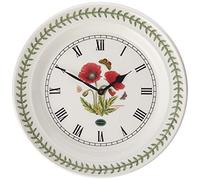Portmeirion Home & Gifts Reloj de Pared Botanic Garden Poppy, Multicolor (Multicolor, 25,4 x 25,4 cm)