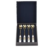 Portmeirion Home & Gifts SMC1101-XG Chelsea - Juego de 4 cucharas de té (cerámica, 15 cm), Multicolor