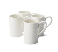 Portmeirion Home & Gifts Sophie Conran Taza alta blanca, juego de 4 (blanco, 12 onzas)
