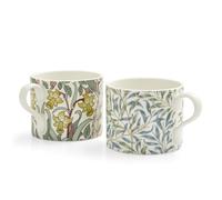 Portmeirion Home & Gifts Spode Morris & Co - Juego de 2 tazas con diseño de narciso y ramas de sauce, multicolor (MCOJ8726-XG)