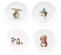 Portmeirion Home & Gifts Wrendale Coupe - Juego de 4 platos (20,3 cm)