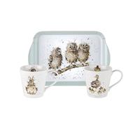 Portmeirion Home & Gifts X0011658739 Wrendale by Royal Worcester s/2 Tazas y Bandeja Wrendale Designs (, 2 Unidades (Paquete de 1))