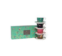 Portmeirion Set de 4 Tazas de Café con Plato Sara Miller