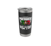 Portuguese Dad Best Friends For Life Funny For Fathers Daddy Vaso térmico de acero inoxidable de doble pared