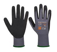 Portwest AP62 Dermiflex Aqua Guante, Normal, Tamaño L, Gris/Negro