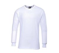 Portwest Camiseta térmica B123 – Aislante manga larga – Blanco Mediano