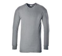 Portwest Camiseta térmica B123 – Aislante, manga larga, gris – Grande