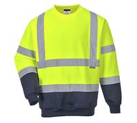 Portwest B306 Sudadera Bicolor Reflectante Duradero Ferroviario Polialgodón